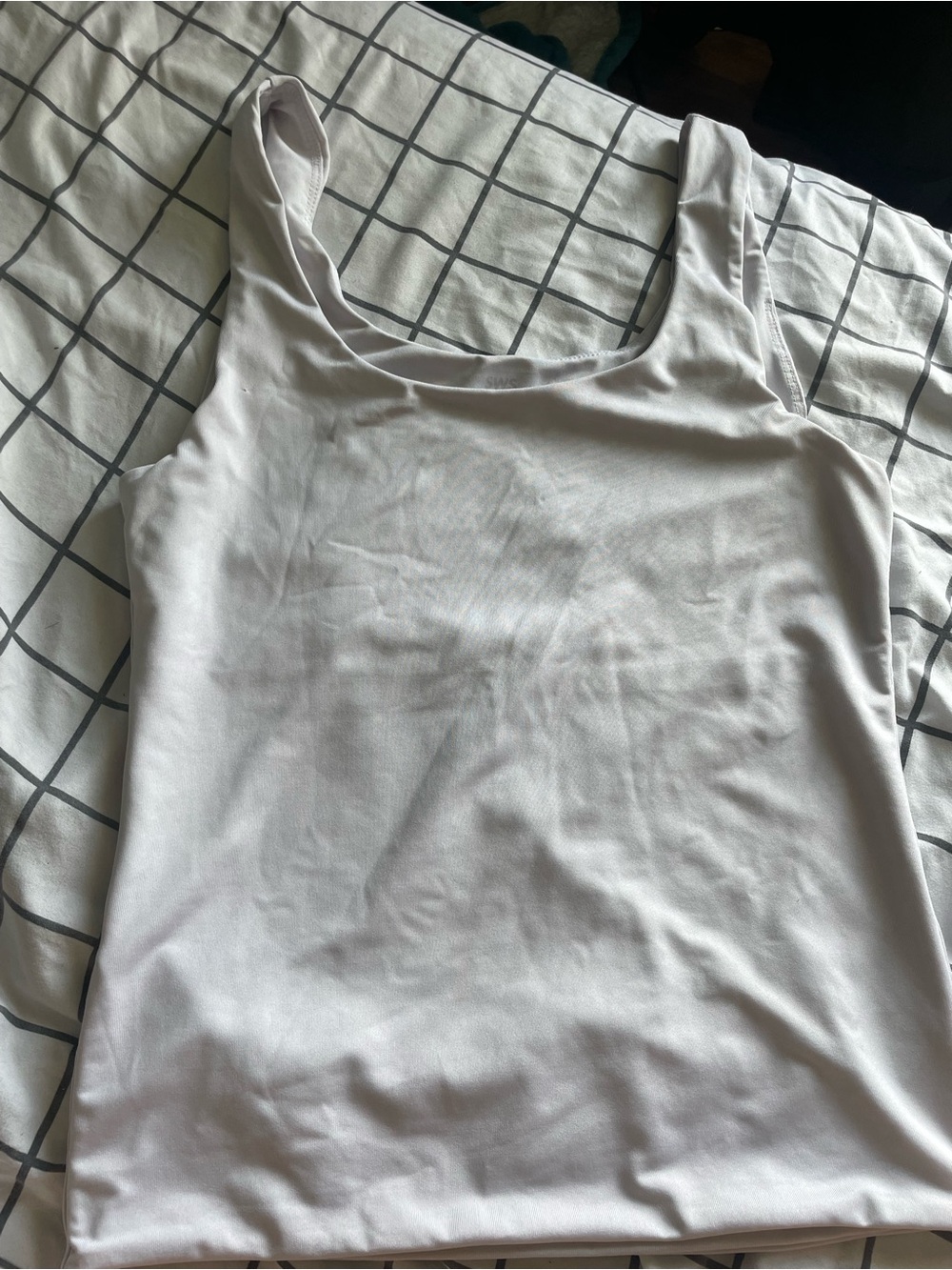 Women's Scoop Neck Tank Top — White